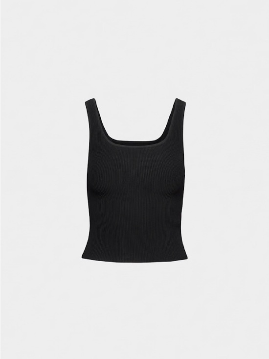 Babaton Tops - Aritzia Babaton Sculpt Knit Ribbed Tank — Black — Small